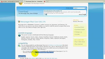 How to install Windows Live Plus, to your Windows Live Messenger