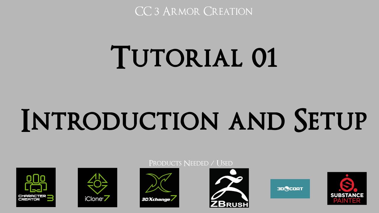 Character Setup Tutorial Tutorial 01 - Introduction and Setup | Character Creator 3 Tutorial ...