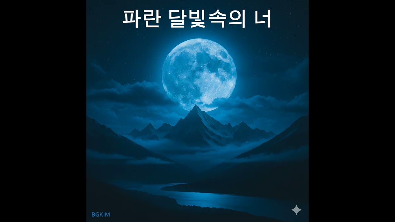 파란 달빛속의 너 # 발라드  