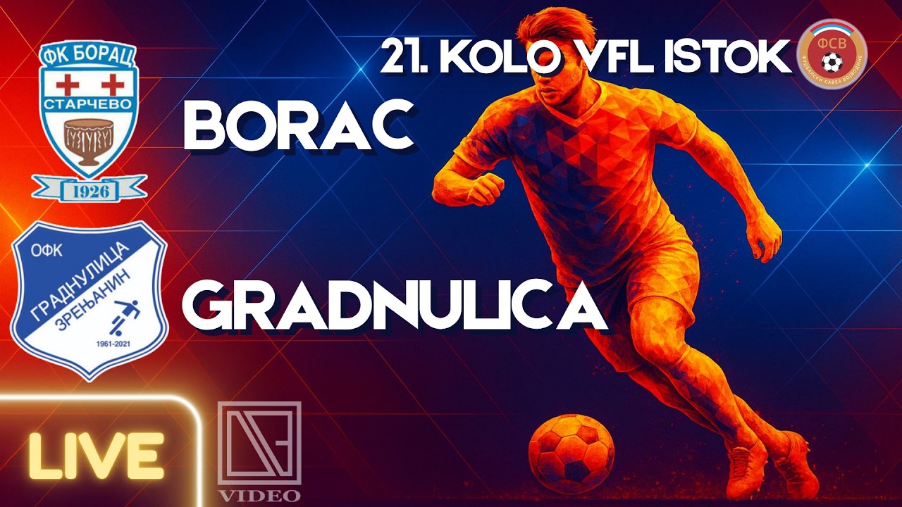 FK BORAC Starčevo - OFK GRADNULICA Zrenjanin (Full match Livestream) [12.04.2026.]