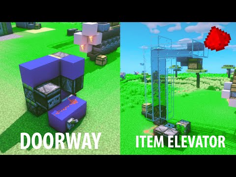 4 SIMPLE REDSTONE CREATIONS #1
