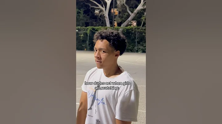 how dudes act when GIRLS watching 😂 #hoop #hooper #basketball #ucla #viral