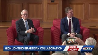 Kentucky, Ohio governors sit together for bipartisan conversation