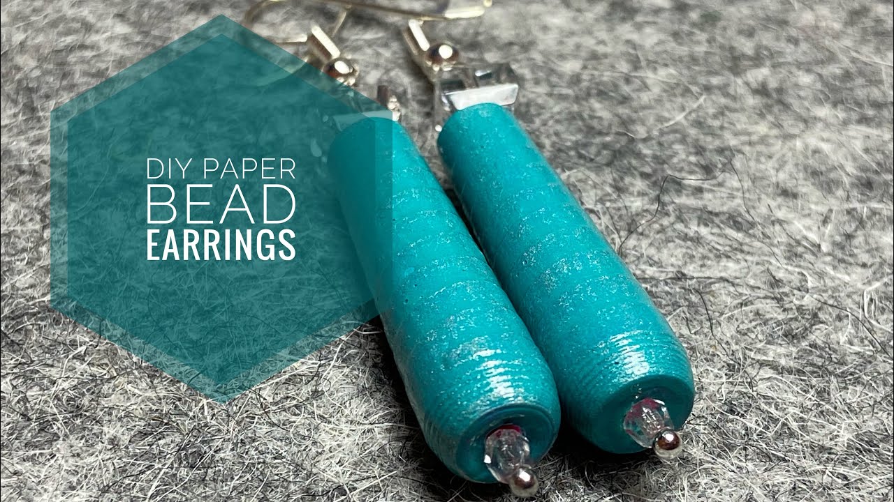 How To Roll Paper Beads and Make Earrings With Them DIY Jewellery