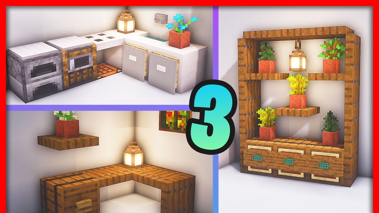 🔥 3 *DECORACIONES +MÁS* que OLVIDARÁS en 5 MINUTOS (de MINECRAFT) YouTube