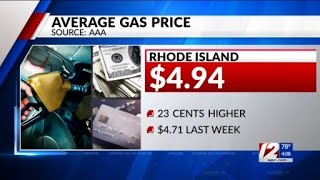 Gas prices top $5 in Rhode Island