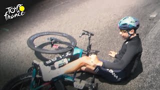 French cyclist Clement Champoussin crashes during Tour de France Stage 20 | Cycling on NBC Sports