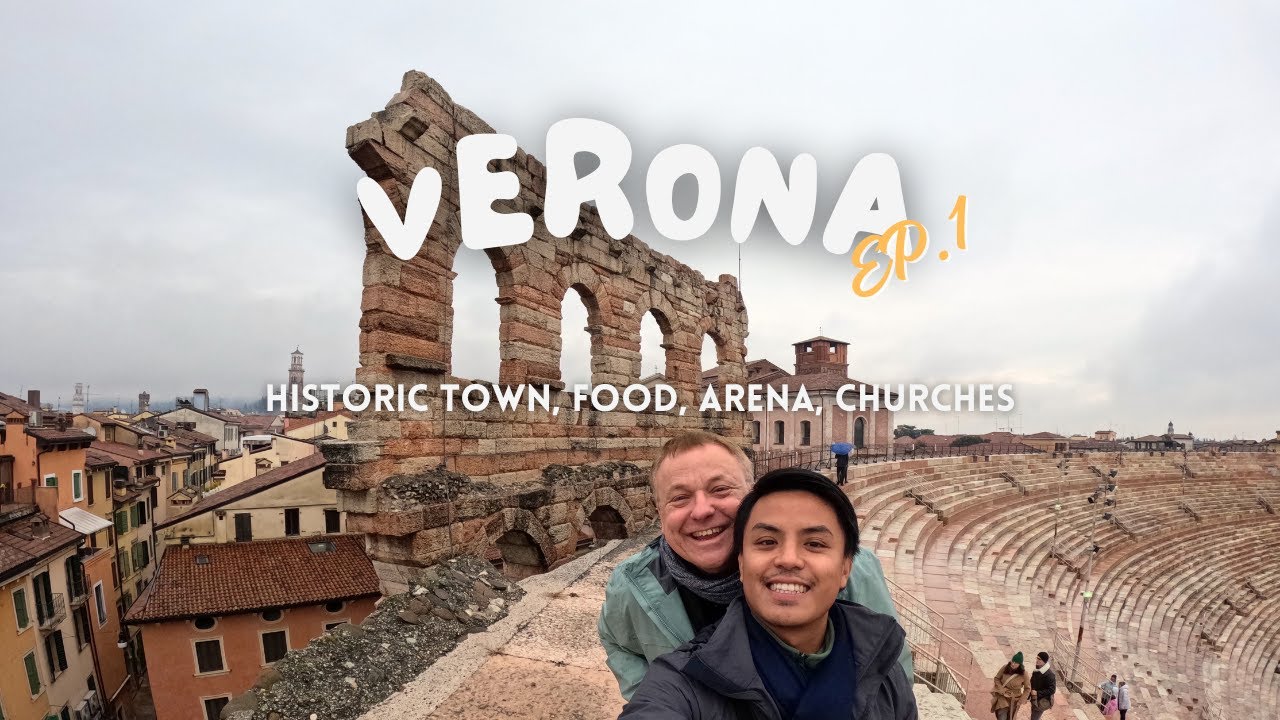 Verona EP.1 (1/2) - Beautiful historic town, the best Tiramisu, amazing Arena and Churches