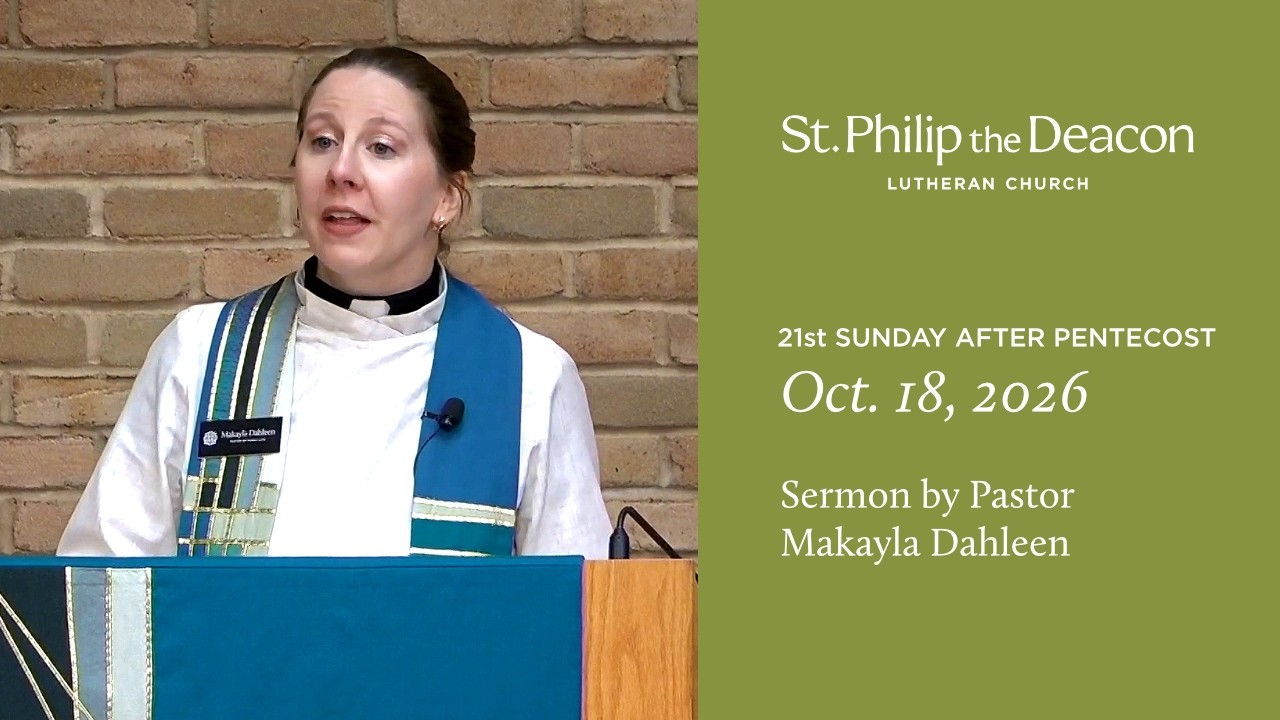 Oct. 18, 2026 - Sermon by Pastor Makayla Dahleen