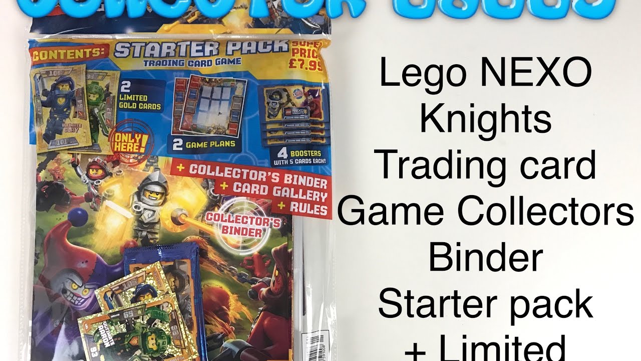 NEXO Knights trading card game collectors binder starter pack and limited  editions