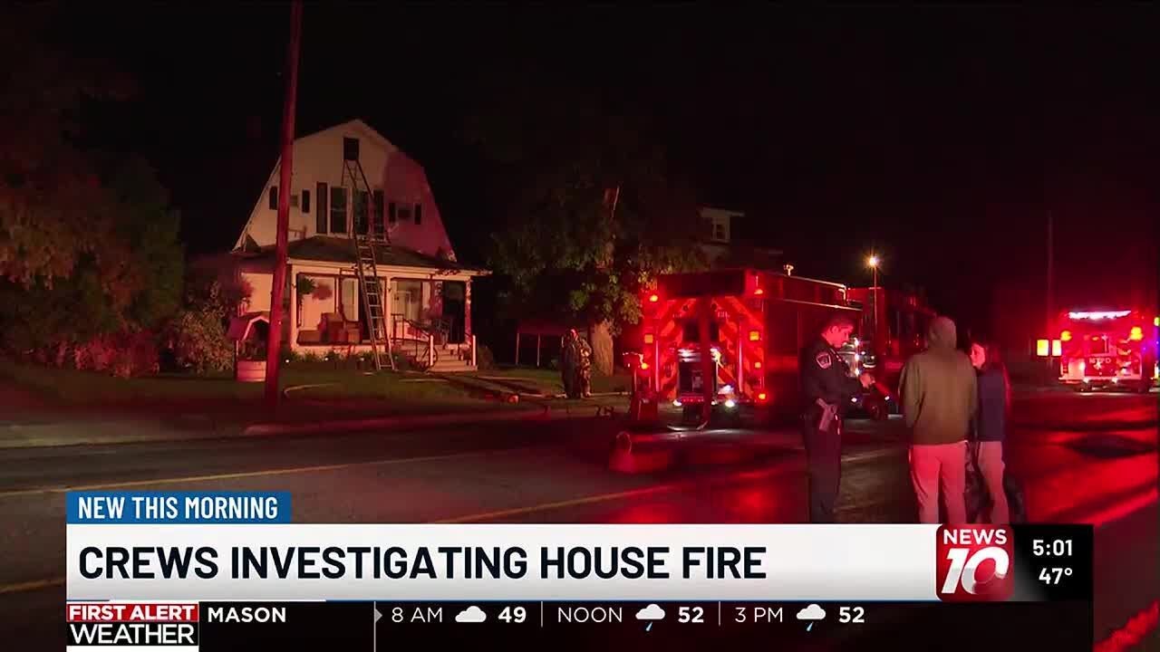Two people displaced after house fire in Meridian Township - YouTube