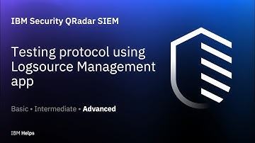 QRadar: Testing protocol using Logsource Management app