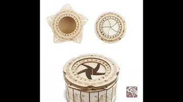 DIY Iris Box Wooden Puzzle