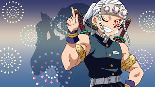 手描き鬼滅の刃天元でぷんちきぱやっぱーヾﾟﾟﾉ Demon Slayer Capirinha