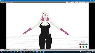 Spider Gwen MMD Barefoot