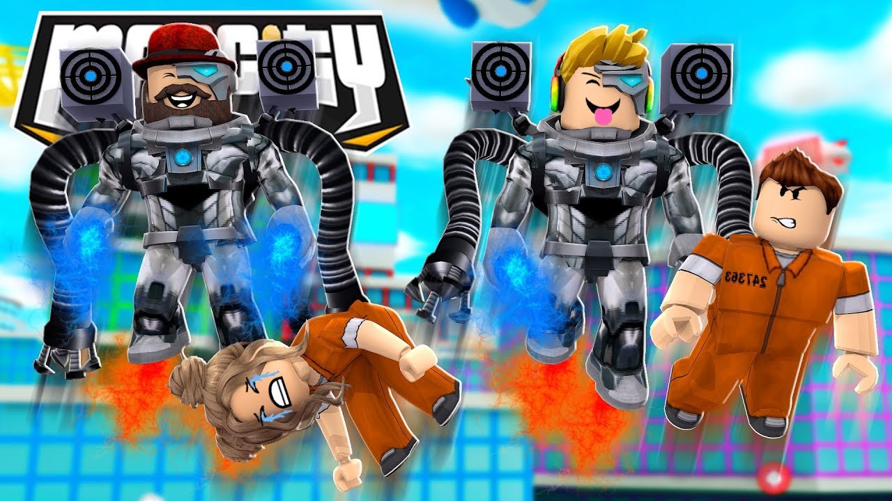 New Superhero Titan Ironman In Roblox Mad City Catching All The Criminals Youtube - new mad city titan superhero roblox youtube