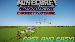 How To Make an Automatic TNT Cannon - Minecraft