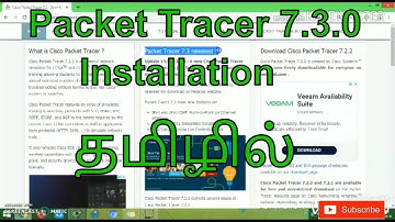 Packet Tracer 7.3.0 installation in Tamil || Dinesh kumar
