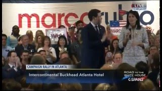 Nikki Haley Condemns Trump's Refusal To Disavow The KKK | Marco Rubio for President