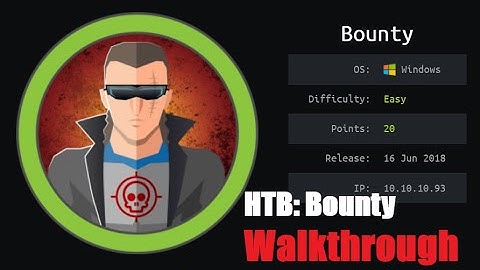 Bounty Walkthrough | HTB Retired | TJ NULL OSCP like Boxes | HackTheBox
