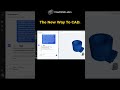 AI CAD: The New Way to 3D Modeling | CADX Studio #ai #cad #solidworks #airtools #shorts #3dmodeling