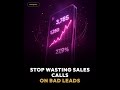 Sales Reps Waste 28 Hours Per Week on Bad Leads (AI Fix)