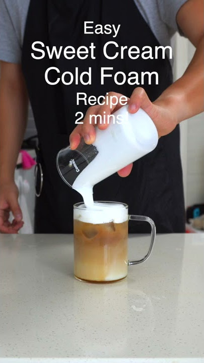 How to Make Sweet Cream Cold Foam in Less Than 2 Minutes! RECIPE