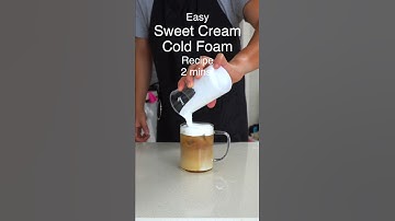 How to Make Sweet Cream Cold Foam in Less Than 2 Minutes! RECIPE