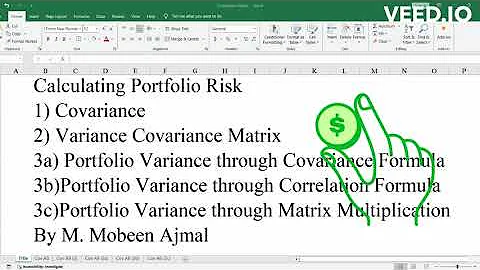 3 Three Asset Portfolio Risk: Covariance (Part 1/5)