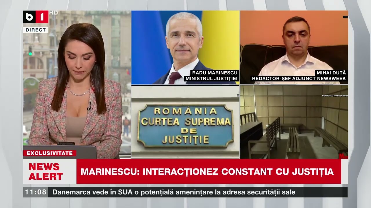 MINISTRUL JUSTIȚIEI, REACȚIE DE ULTIMĂ ORĂ DESPRE INVESTIGAȚIA RECORDER, ÎN DIRECT PE B1 TV