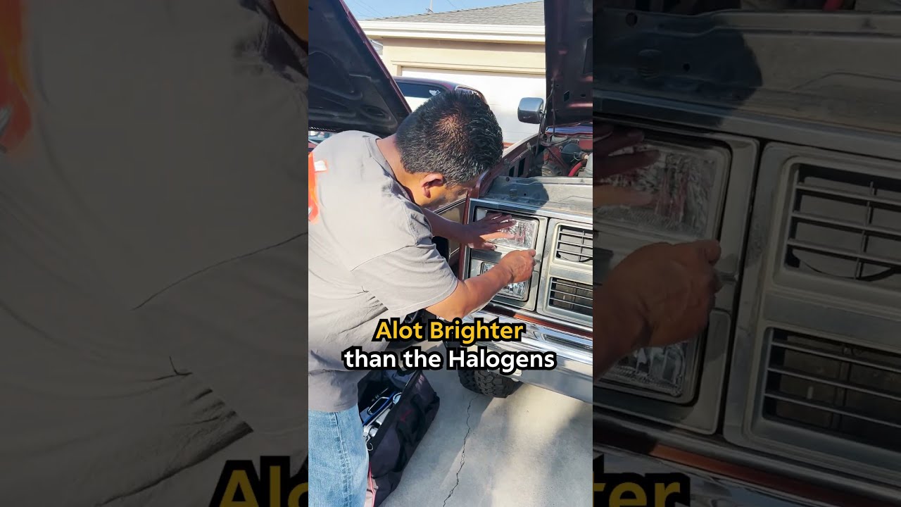 We Got Super Bright LED Headlights For All Of Our Classic Trucks 