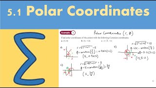 5.1 Polar Coordinates and Equations (CORE 2 - Chapter 5: Polar coordinates)