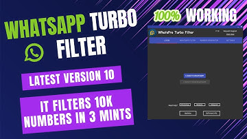 How to whatsapp number checker & filter & validator | Whatsapp Turbo Filter Software 100% Working
