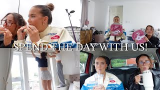 Spend the day with us!! Shopping haul, cutting hair off \& more! | Immie and Kirra