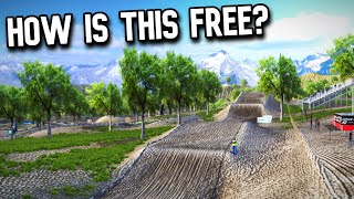THIS TRACK IS SURROUNDED BY MOUNTAINS IN MX BIKES!