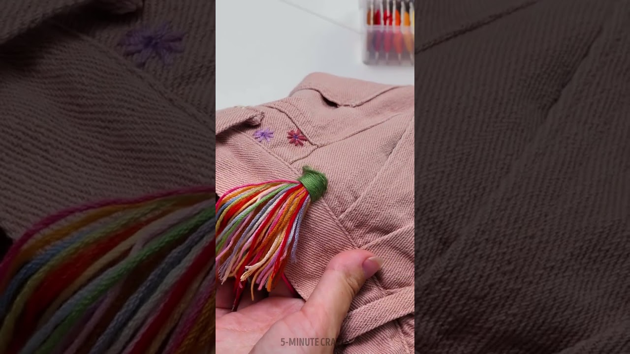 Creative Jeans Embroidery Designs 👖🧵