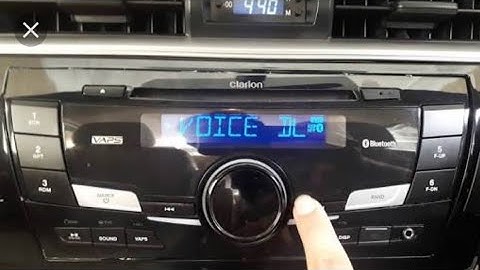Connecting Bluetooth in Car Clarion Speakers of