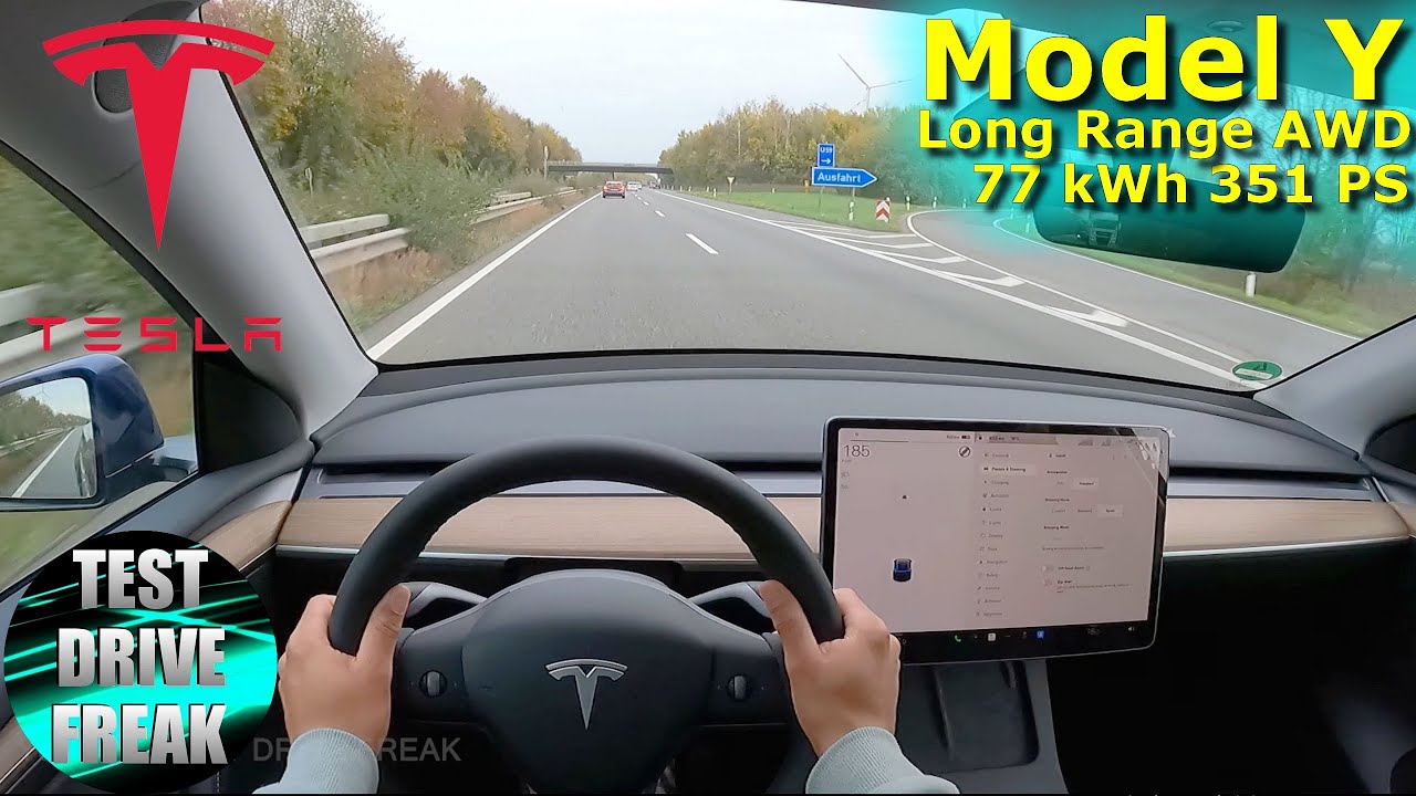 Tesla Model Y : son accélération de 0 km/h à vitesse maximale sur l'autobahn
