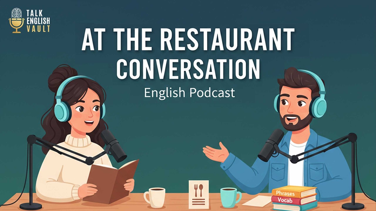 At the Restaurant Conversation | English Podcast for Beginners | English Podcast Episode