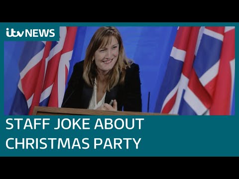 Downing Street staff shown joking in leaked video about Christmas party they later denied | ITV News