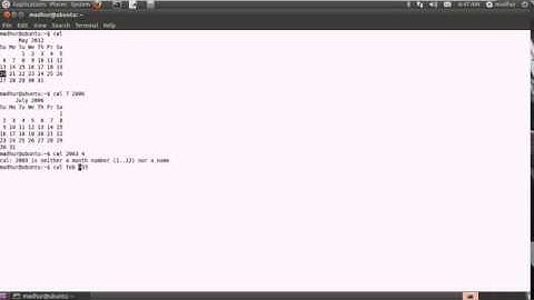 Shell Scripting Tutorial 3  View System Date, Calender