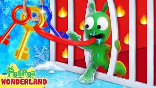 Pea Pea Stuck In Hot And Cold Room   Kids Cartoon