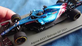 Spark Alpine A521 - Fernando Alonso 2021 F1 model car review - YouTube