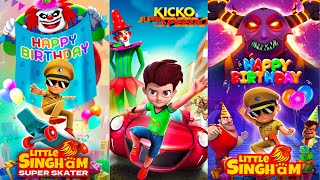 Little singham gameplay vs kicko super speedo gameplay vs little Singham super skater screenshot 4