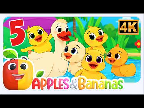 Cinq p'tits canards sont allés nager un jour | Comptines | Chansons pour enfants