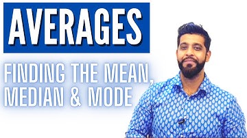 Finding Mean Median and Mode - GCSE Maths - Averages