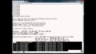 Cisco ASA ver. 6, 7, and 8.2: Show Version