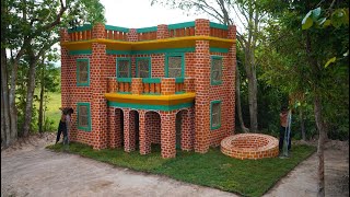 Finding Most Deep Groundwater Well And Build 3-Story Mud Contemporary Villa House By Brick Style
