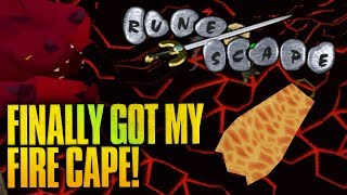 Old School RuneScape: Got my Fire Cape... 6 Attempts Later! (Jad Fight)