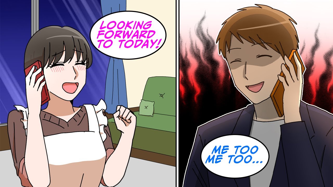 I borrowed my co-worker's smartphone and called my wife [Manga Dub]